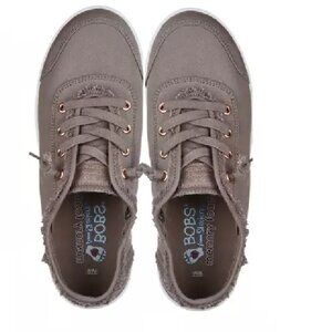BOBS from Skechers Womens B Cute Taupe Memory Foam Sneakers Size 9.5 NWT/NWOB